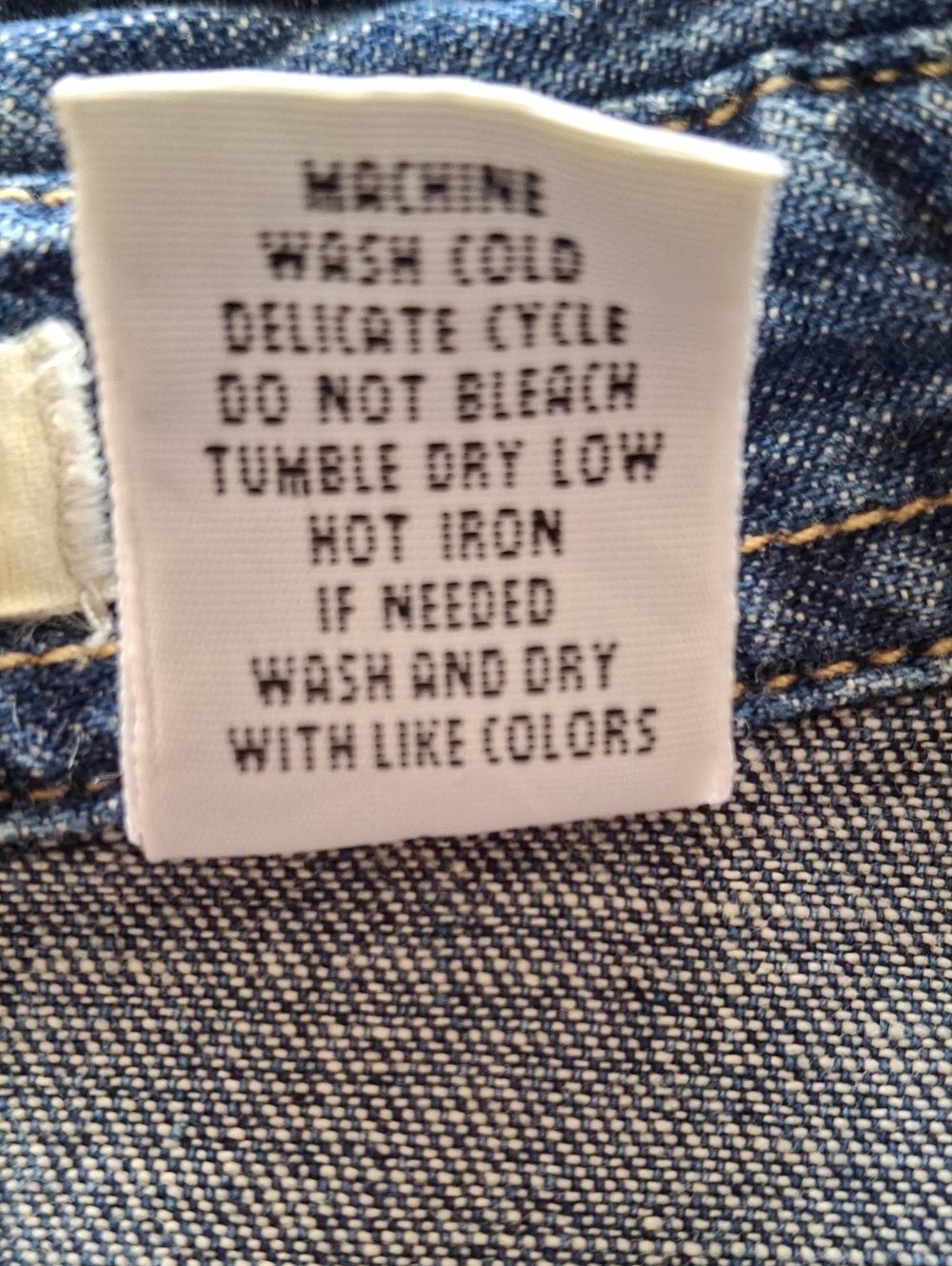 Levi's Denim Western Button Down Shirt - Picture 7 of 7